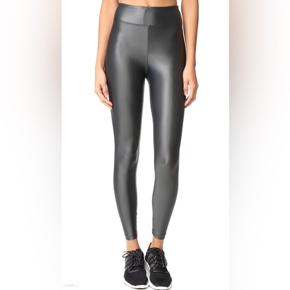 Koral Lustrous High Shine Disco Leggings Gunmetal Gray - Picture 3 of 7